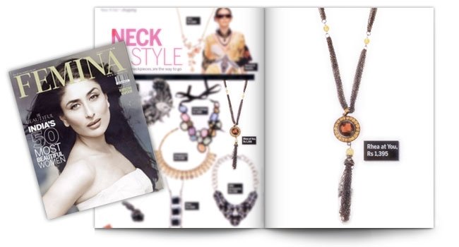 Femina, Gemstone Tassel Necklace