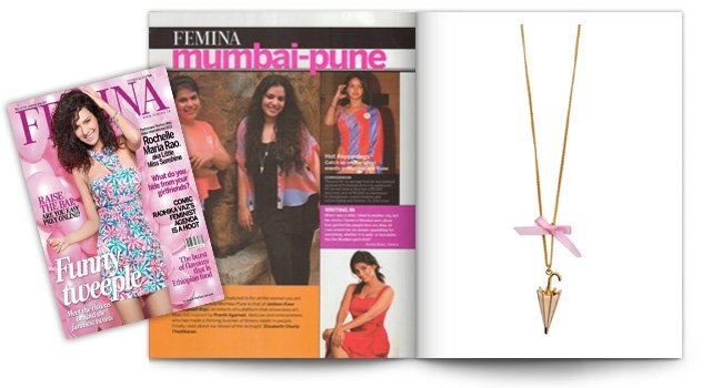 Femina, Its Raining Men Necklace