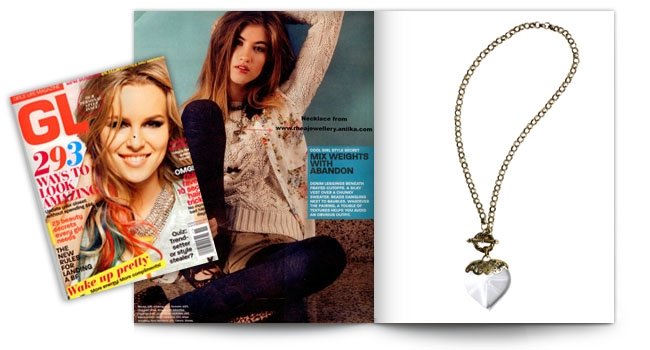Girls Life Magazine, Jar Of Hearts Necklace
