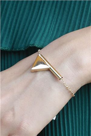 The Calypso Gold Triangle Bracelet