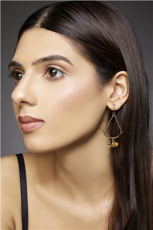 The Cassiopeia Arc Gold Earrings