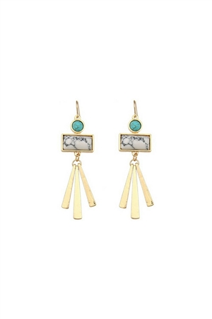 Ivory Marble Danglers