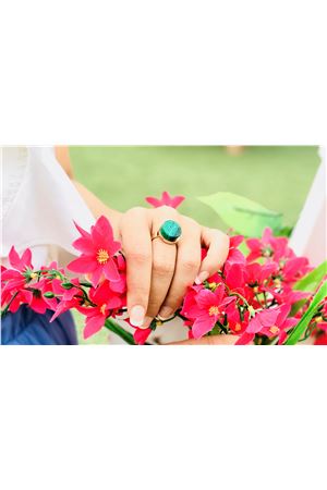 Green Tiger-Eye Ring