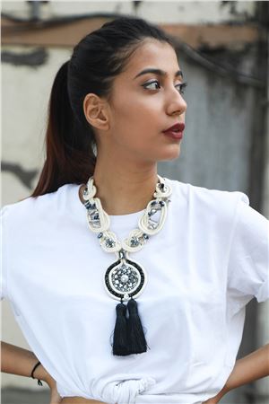 Threaded With Love Pearl Tassel Necklace