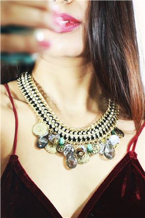 Treasure Of Charms Bib Necklace