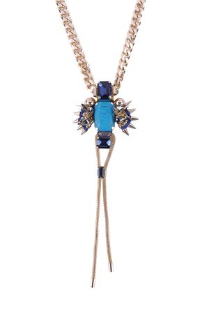 Blue Calypso Y-Chain Necklace