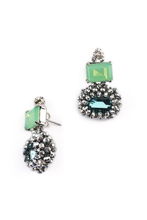 Rhapsody In Blue Crystal Stud Earrings