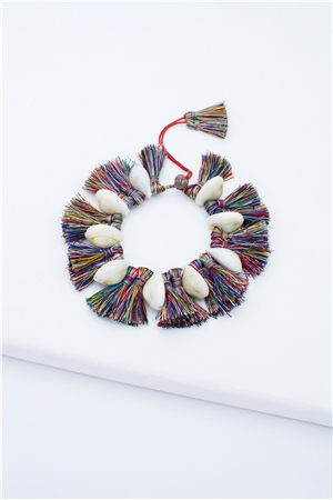 Multi-Thread Shell Bracelet