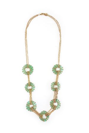 Appletini Green Glass Necklace