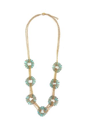 Sweet Sapphire Glass Necklace
