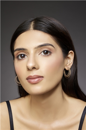 Clara Rose Gold Hoop Earrings