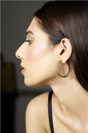 Ximena Gold Hoop Earrings