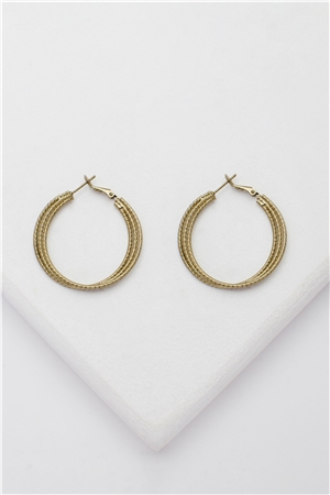 Luciana Gold Hoop Earrings