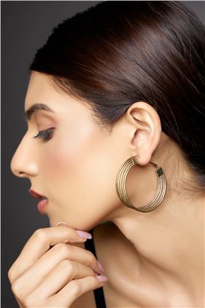 Ximena Gold Hoop Earrings