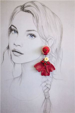 Cardinal-Petale-Resortwear-Drop-Earrings