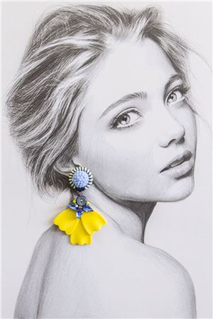 Soleil Primrose Petale Beachwear Drop Earrings