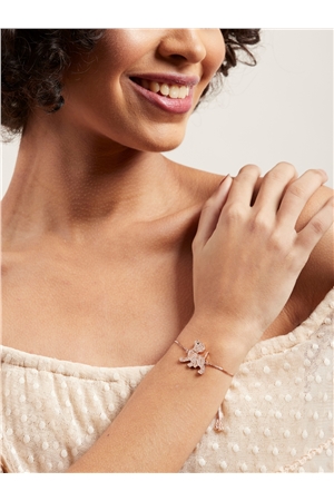 Dog Rose Gold Cubic Zirconia Bracelet