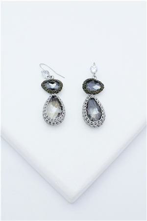 Annalea Crystal Crochet Earrings