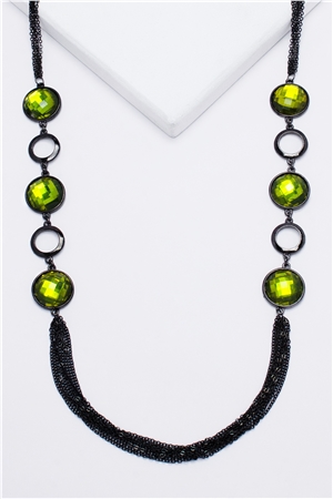 Luminous Emerald Gemstone Necklace