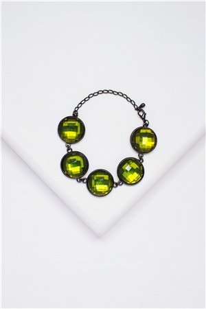 Luminous Emerald Gemstone Bracelet