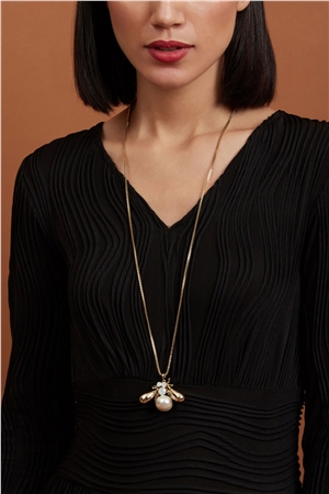 Asteroid Gold Bee Necklace
