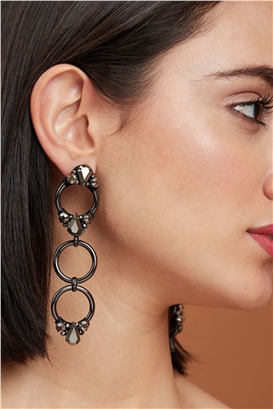 Luminous Crystal Dangle Earrings