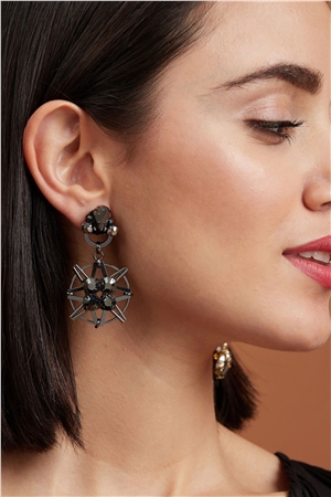 Nebula Starry Crystal Drop Earrings