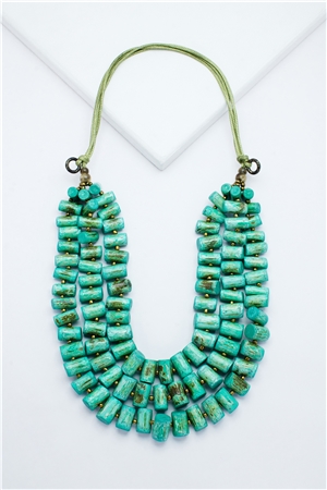 Lava Green Firecracker Necklace