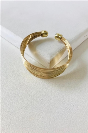 Orbit Curve Gold Bracelet