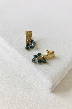 Trinkly Emerald Drop Earrings