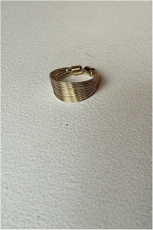 Orbit Curve Gold Ring