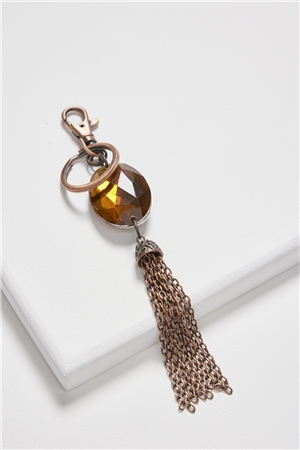 Golden Glamour Tassel Key Chain