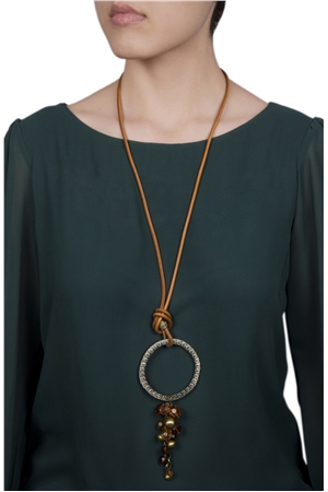 Rustic Ring Pendant Necklace