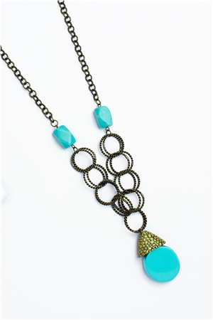 Aruban Coiled Turquoise Necklace