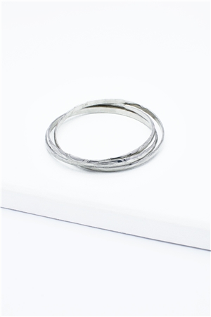 Set Of 3 Silver Bangles