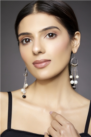 Drops Of Pearls Dangler Earrings