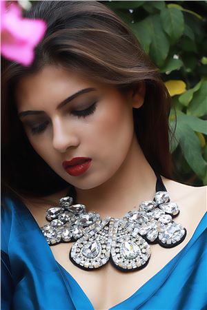 Crystal Maybach Diamonds Statement Bib Necklace