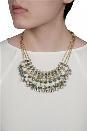 Electric Fringe Necklace