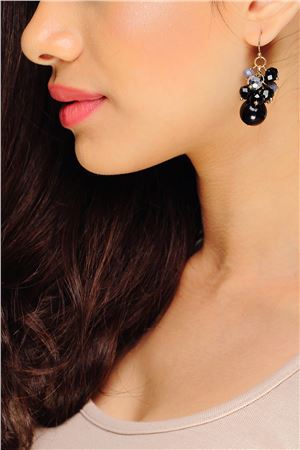 Neverland Black Pearl Drop Earrings