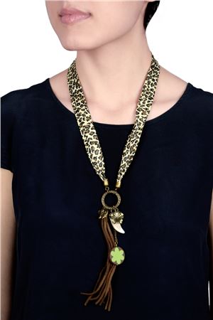 Born In The Wild Animal Print Charm Pendant Necklace