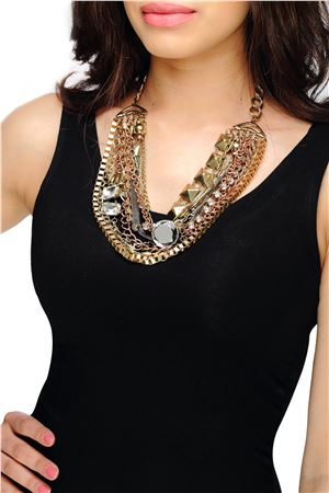 Chunky Multi Chain Necklace