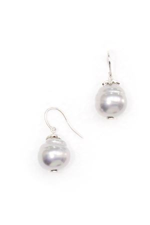 Cerise White Majorca Baroc Pearl Drop Earrings