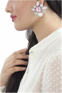 The Stop at St Tropez Diamante Crystal Pearl Clip-On Earrings