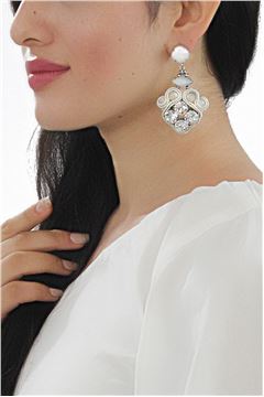The Ski Chalet Icy Crystal Dangler Earrings