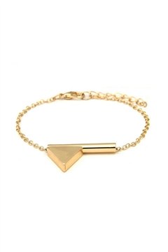 The Calypso Gold Triangle Bracelet