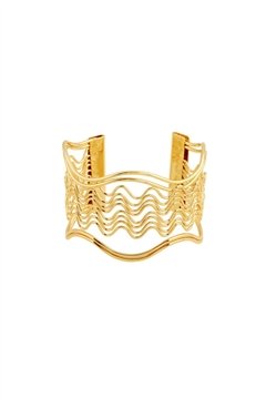 The Carina Gold Wave Cuff