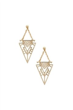 The Esther Triangular Minimalistic Gold Earrings