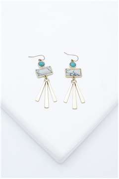 Ivory Marble Danglers