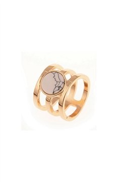Radius Turquoise Stone Marble Ring