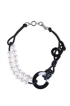 Ying Yang Pearl Statement Necklace